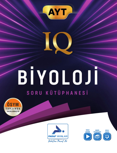 AYT Biyoloji IQ Soru Kütüphanesi Paraf Yayınları Fotokopi GO - Tüm Sınavlarda Daha İleriye