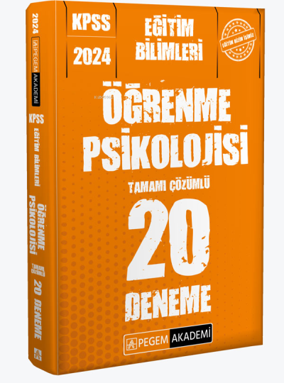 ÖĞRENME PSİKOLOJİSİ 20 DENEME TAMAMI ÇÖZÜMLÜ Fotokopi GO - Tüm Sınavlarda Daha İleriye