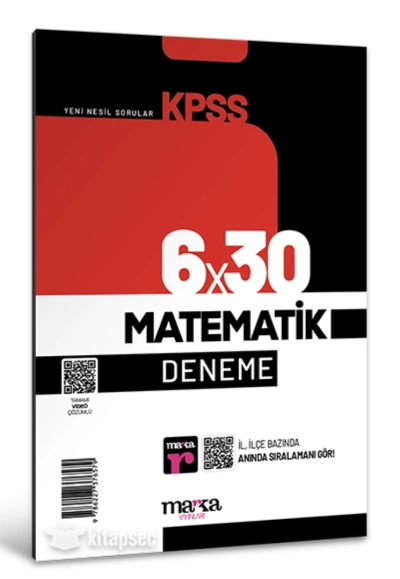 MATEMATİK 6*30 MARKA DENEME Fotokopi GO - Tüm Sınavlarda Daha İleriye