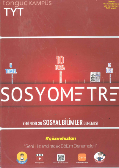 TYT Sosyometre 20 li Deneme Fotokopi GO - Tüm Sınavlarda Daha İleriye