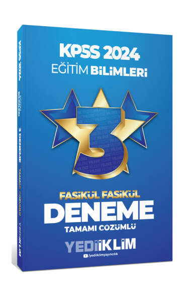 2024 KPSS Eğitim Bilimleri Tamamı Çözümlü 3 Yıldız Fasikül Deneme Fotokopi GO - Tüm Sınavlarda Daha İleriye