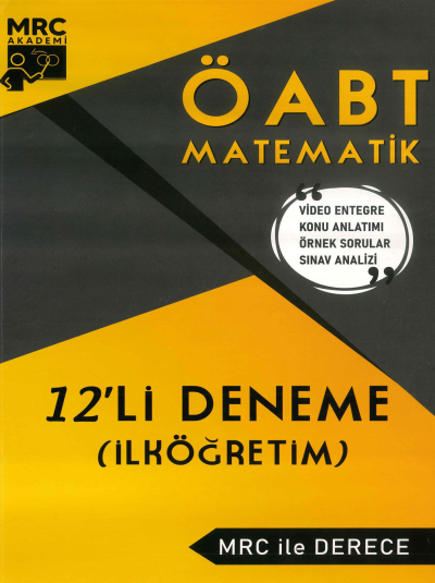 ÖABT İLKÖĞRETİM MATEMATİK 12'Lİ DENEME MRC İL DERECE Fotokopi GO - Tüm Sınavlarda Daha İleriye