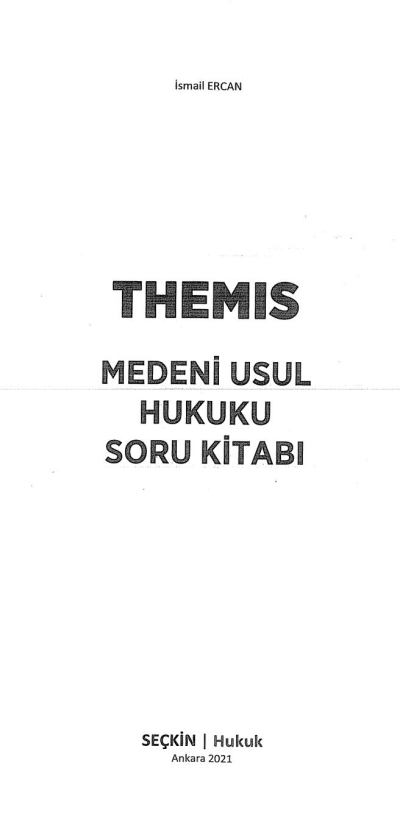 THEMIS MEDENİ USUL HUKUK SORU KİTABI Fotokopi GO - Tüm Sınavlarda Daha İleriye