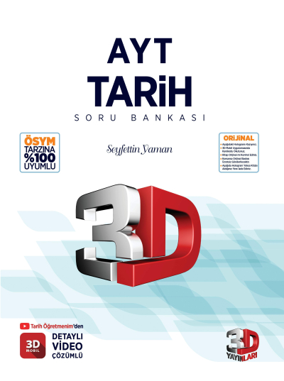 3D AYT TARİH SORU BANKASI Fotokopi GO - Tüm Sınavlarda Daha İleriye