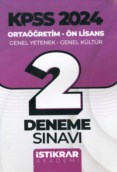 2 DENEME SINAVI GY GK Fotokopi GO - Tüm Sınavlarda Daha İleriye