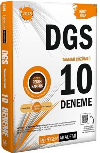 2025 DGS 10 Deneme Pegem Yayınları Fotokopi GO - Tüm Sınavlarda Daha İleriye