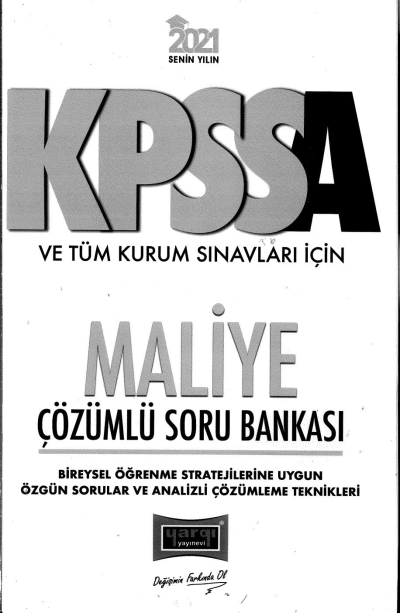 MALİYE ÇÖZÜMLÜ SORU BANKASI 2022 Fotokopi GO - Tüm Sınavlarda Daha İleriye