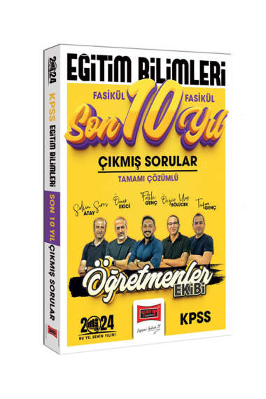 2024 KPSS Eğitim Bilimleri Öğretmenler Ekibi Tamamı Çözümlü Fasikül Fasikül Çıkmış Sorular Son 10 Yıl Fotokopi GO - Tüm Sınavlarda Daha İleriye