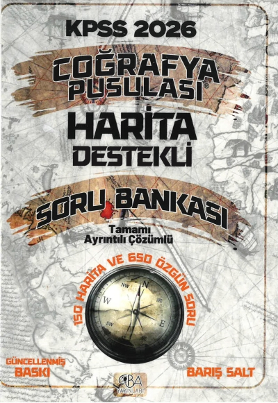 2026 KPSS Coğrafya Pusulası Harita Destekli Soru Bankası CBA Yayınları Fotokopi GO - Tüm Sınavlarda Daha İleriye