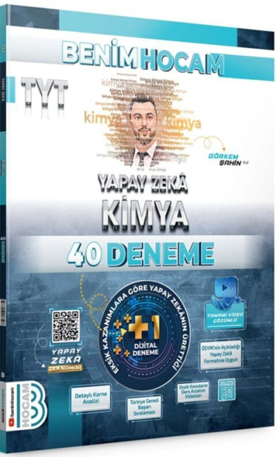 2025 TYT Yapay Zeka Kimya 40 Deneme Benim Hocam Yayınları Fotokopi GO - Tüm Sınavlarda Daha İleriye