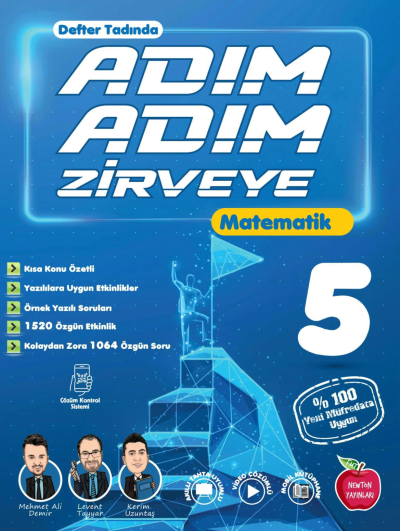 5. Sınıf Matematik Adım Adım Zirveye Newton Yayınları Fotokopi GO - Tüm Sınavlarda Daha İleriye