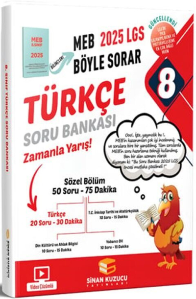 8. Sınıf LGS Türkçe Soru Bankası Sinan Kuzucu Fotokopi GO - Tüm Sınavlarda Daha İleriye
