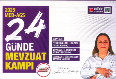 2025 MEB AGS 24 Günde Mevzuat Bilgisi Kampı Hangi KPSS Fotokopi GO - Tüm Sınavlarda Daha İleriye