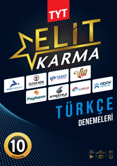 TYT Türkçe Elit Karma 10 Deneme Video Çözümlü Paraf Yayınları Fotokopi GO - Tüm Sınavlarda Daha İleriye