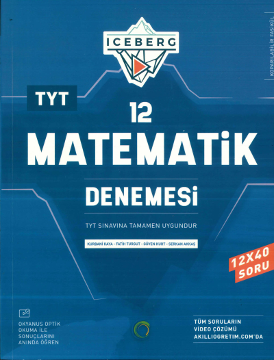 TYT Matematik Iceberg 12 Deneme Okyanus Yayınları Fotokopi GO - Tüm Sınavlarda Daha İleriye