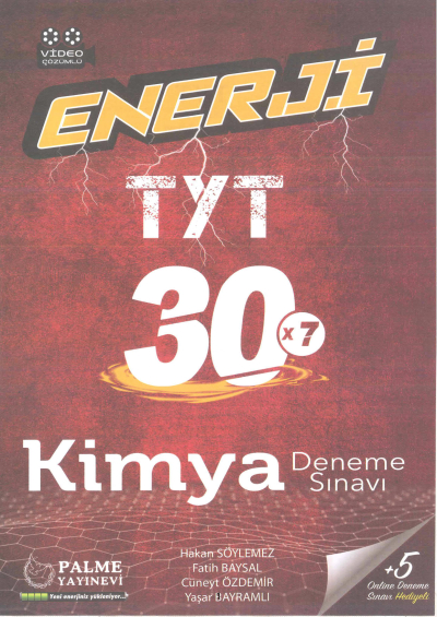 TYT Enerji Kimya 30 Deneme Fotokopi GO - Tüm Sınavlarda Daha İleriye