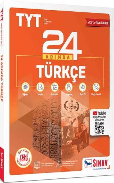 TYT Türkçe 24 Adımda Konu Anlatımlı Soru Bankası Sınav Yayınları
