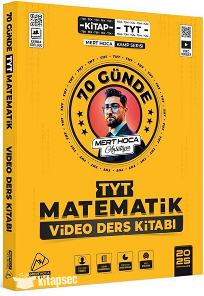2025 70 Günde TYT Matematik Kampı Video Ders Kitabı Mert Hoca Fotokopi GO - Tüm Sınavlarda Daha İleriye