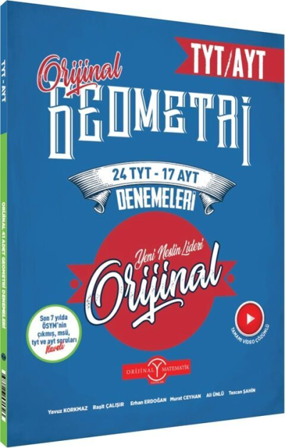TYT AYT Geometri 24 TYT 17 AYT Deneme Orijinal Yayınları Fotokopi GO - Tüm Sınavlarda Daha İleriye