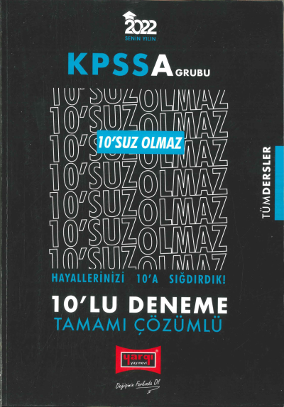 10'SUZ OLMAZ 10'LU DENEME TAMAMI ÇÖZÜMLÜ (TÜM DERSLER) Fotokopi GO - Tüm Sınavlarda Daha İleriye