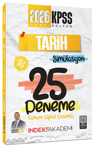 2026 KPSS Tarih Simülasyon 25 Deneme Çözümlü - İndeks Akademi Yayıncılık Fotokopi GO - Tüm Sınavlarda Daha İleriye