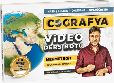 2024 KPSS Mehmet Eğit Coğrafya Video Ders Notları Fotokopi GO - Tüm Sınavlarda Daha İleriye