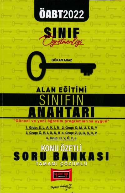 ALAN EĞİTİMİ SINIFIN ANAHTARI KONU ÖZETLİ SORU BANKASI Fotokopi GO - Tüm Sınavlarda Daha İleriye
