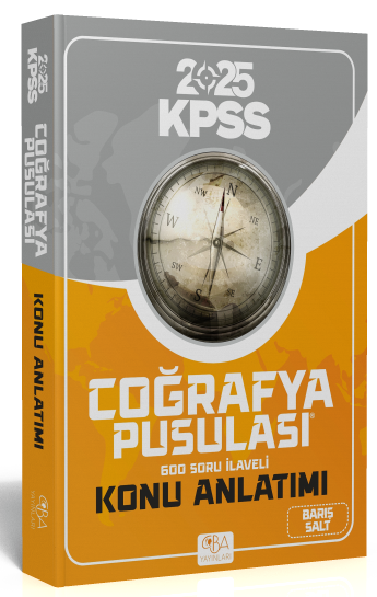 2025 KPSS Coğrafya Pusulası Konu Anlatımlı CBA Akademi