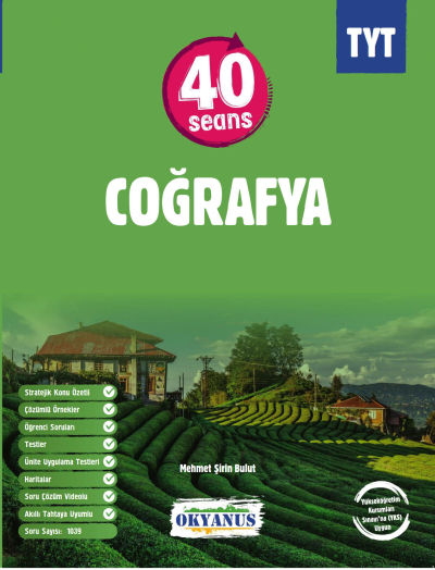 TYT 40 Seans Coğrafya Okyanus Yayınları Fotokopi GO - Tüm Sınavlarda Daha İleriye