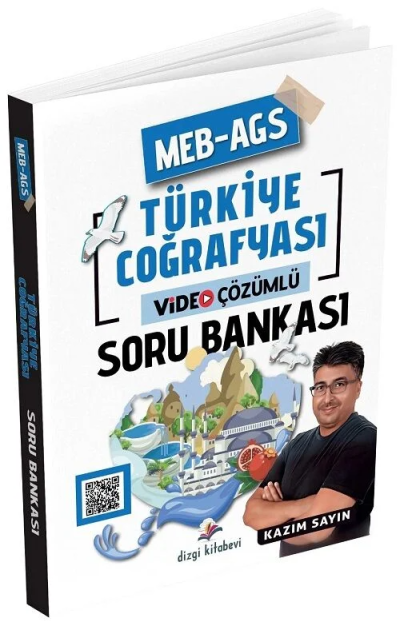 2026 MEB-AGS Türkiye Coğrafyası Soru Bankası Çözümlü Kazım Sayın Dizgi Kitap Yayınları Fotokopi GO - Tüm Sınavlarda Daha İleriye