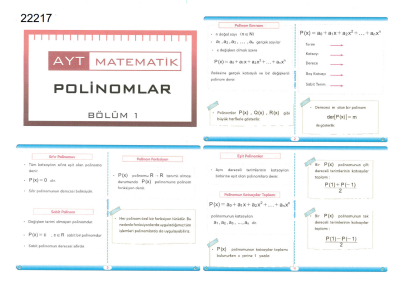 Rehber Matematik 1 Günde AYT FULL Tekrar Fotokopi GO - Tüm Sınavlarda Daha İleriye