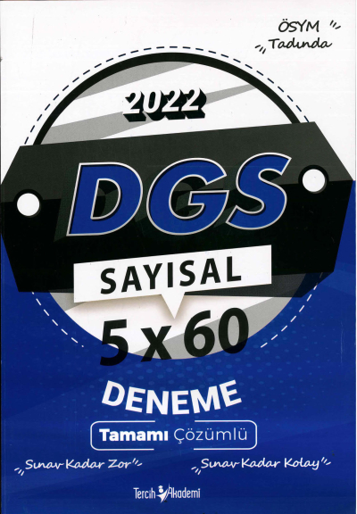 DGS SAYISAL 5x60 DENEME ÇÖZÜMLÜ Fotokopi GO - Tüm Sınavlarda Daha İleriye