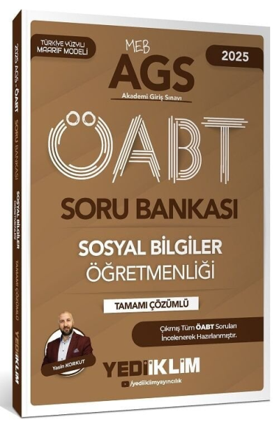 2025 ÖABT Sosyal Bilgiler Öğretmenliği Soru Bankası Çözümlü Yediiklim Yayınları Fotokopi GO - Tüm Sınavlarda Daha İleriye