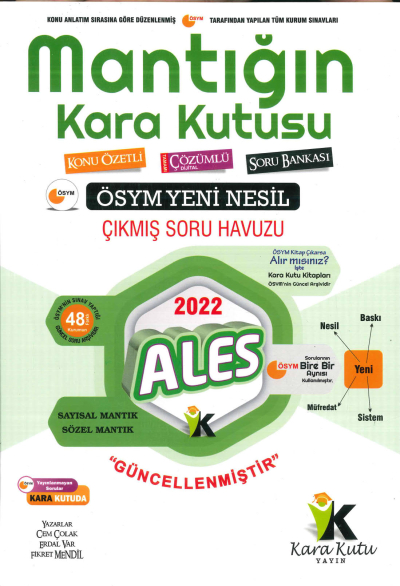 MANTIĞIN KARA KUTUSU SAYISAL*SÖZEL MANTIK Fotokopi GO - Tüm Sınavlarda Daha İleriye