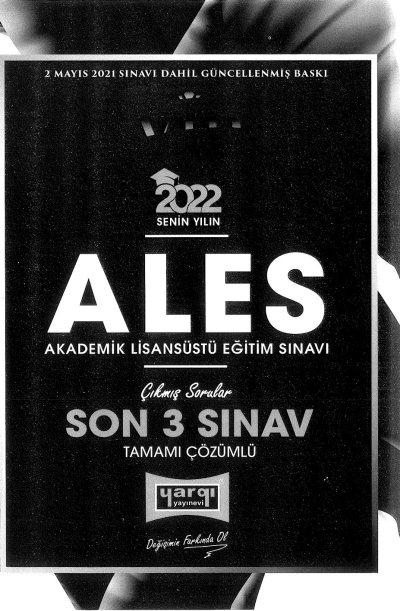 ALES ÇIKMIŞ SORULAR SON 3 SINAV TAMAMI ÇÖZÜMLÜ (2020-2021) Fotokopi GO - Tüm Sınavlarda Daha İleriye