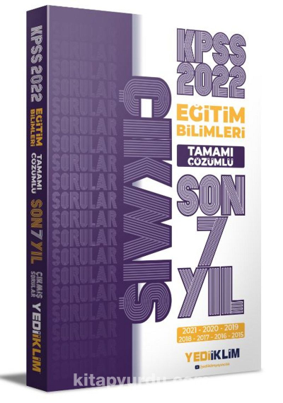 2022 KPSS Eğitim Bilimleri Tamamı Çözümlü Son 7 Yıl Çıkmış Sorular (2015-2021) Fotokopi GO - Tüm Sınavlarda Daha İleriye