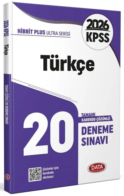 2026 KPSS Ultra Serisi Türkçe 20 Deneme Sınavı Data Yayınları