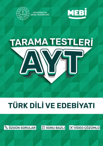 AYT Tarama Testleri Türk Dili ve Edebiyatı MEBİ OGM Fotokopi GO - Tüm Sınavlarda Daha İleriye