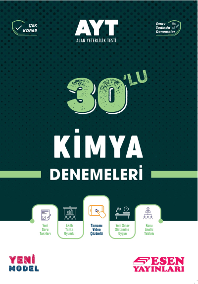 AYT 30'lu Kimya Denemeleri Fotokopi GO - Tüm Sınavlarda Daha İleriye