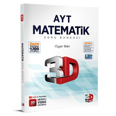 3D Yayınları Ayt Matematik Soru Bankası Fotokopi GO - Tüm Sınavlarda Daha İleriye