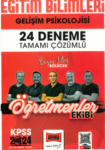 GELİŞİM PSİKOLOJİSİ 24 DENEME TAMAMI ÇÖZÜMLÜ (ÖĞRETMENLER EKİBİ) Fotokopi GO - Tüm Sınavlarda Daha İleriye
