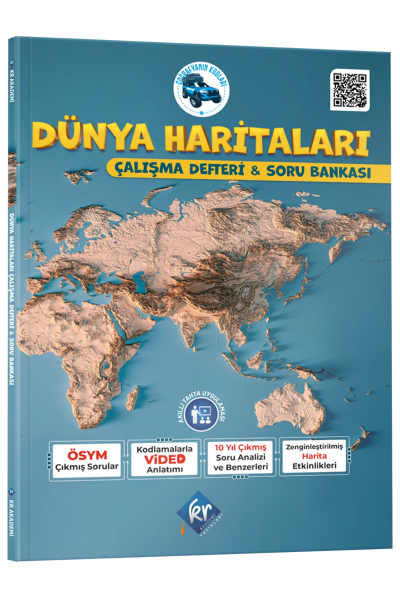 Coğrafyanın Kodları Dünya Haritaları Çalışma Defteri ve Soru Bankası Fotokopi GO - Tüm Sınavlarda Daha İleriye