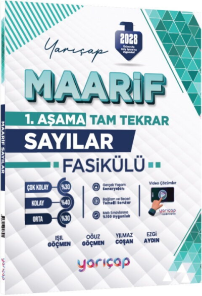 2028 TYT Sayılar Maarif Fasikülü 1. Aşama YarıÇap Yayınları Fotokopi GO - Tüm Sınavlarda Daha İleriye