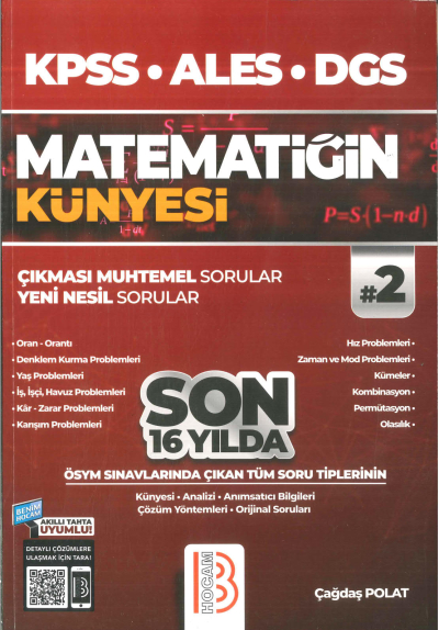 MATEMATİĞİN KÜNYESİ ÇIKMASI MUHTEMEL SORULAR 2. CİLT Fotokopi GO - Tüm Sınavlarda Daha İleriye