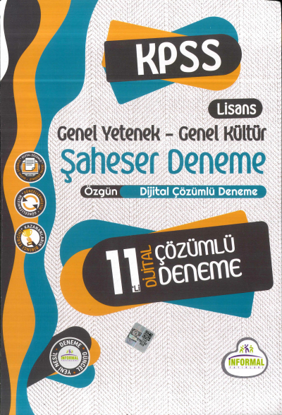 GY-GK ŞAHSESER 11 DİJİTAL ÇÖZÜMLÜ DENEME Fotokopi GO - Tüm Sınavlarda Daha İleriye