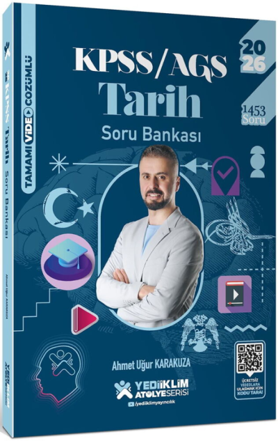 2026 KPSS Tarih Atölye Soru Bankası Çözümlü - Ahmet Uğur Karakuza Yediiklim Yayınları Fotokopi GO - Tüm Sınavlarda Daha İleriye