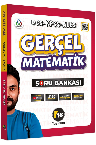 Gerçel Matematik DGS KPSS ALES Soru Bankası F10 Yayınları Fotokopi GO - Tüm Sınavlarda Daha İleriye
