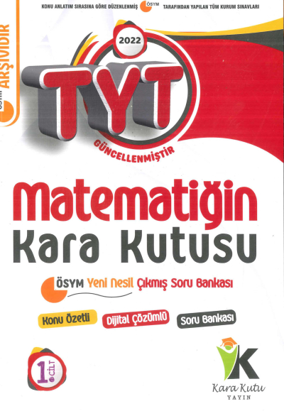TYT MATEMATİĞİN KARA KUTUSU SORU BANKASI 1. CİLT Fotokopi GO - Tüm Sınavlarda Daha İleriye