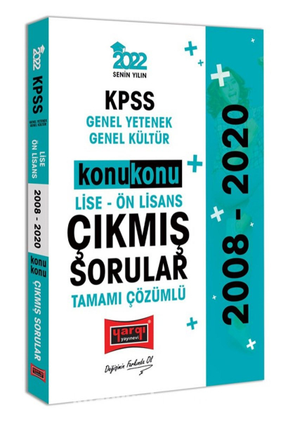 KPSS Genel Yetenek Genel Kültür Lise Ön Lisans Konu Konu Tamamı Çözümlü Çıkmış Sorular (2008-2020) Fotokopi GO - Tüm Sınavlarda Daha İleriye