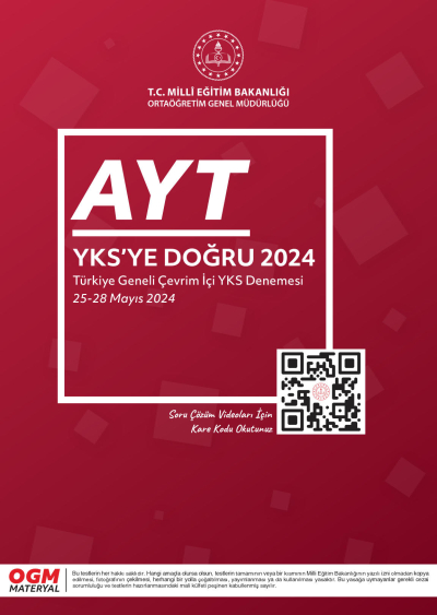 AYT YKS'ye Doğru 2024 Fotokopi GO - Tüm Sınavlarda Daha İleriye